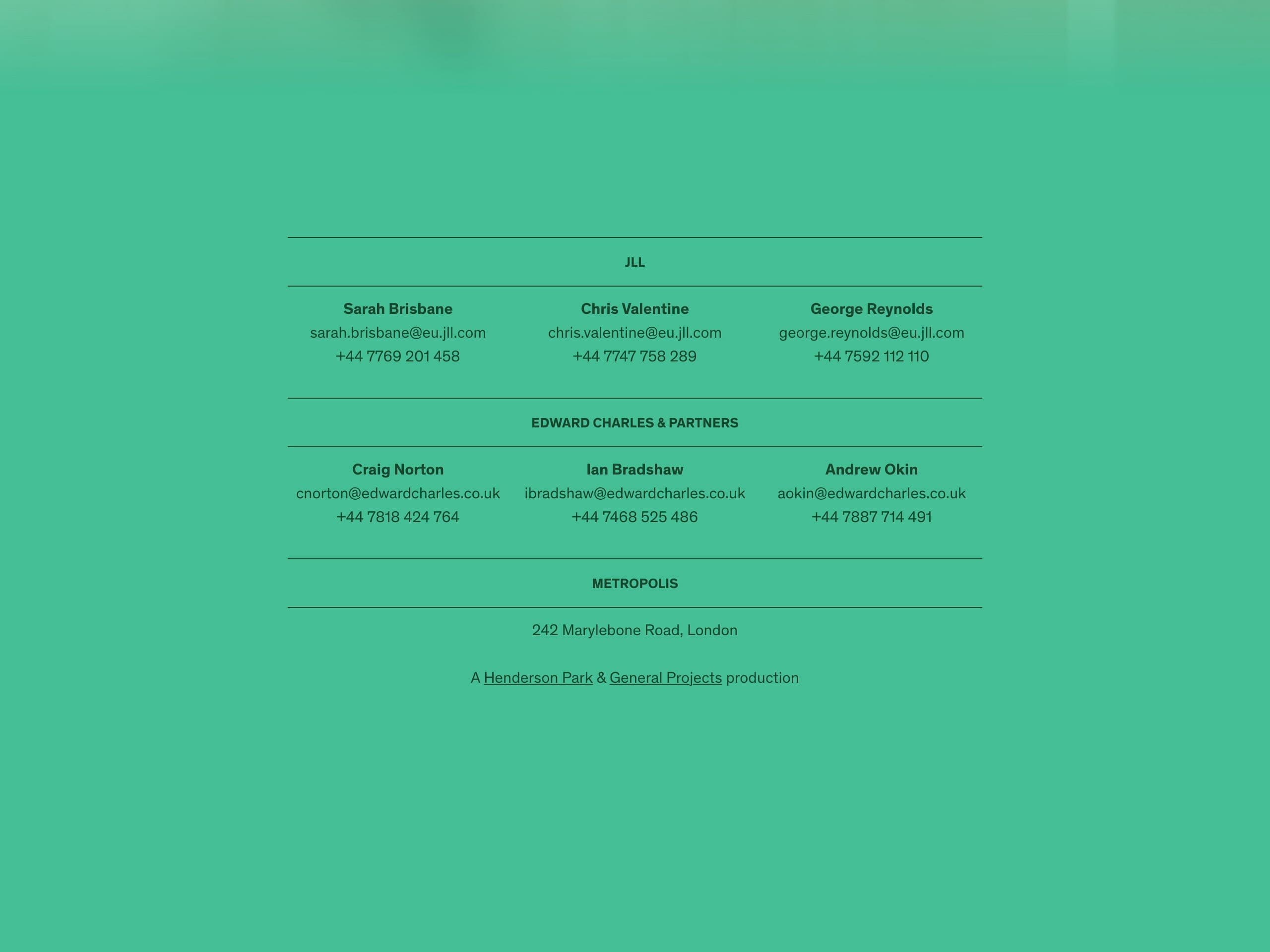 Metropolis website screenshot 4