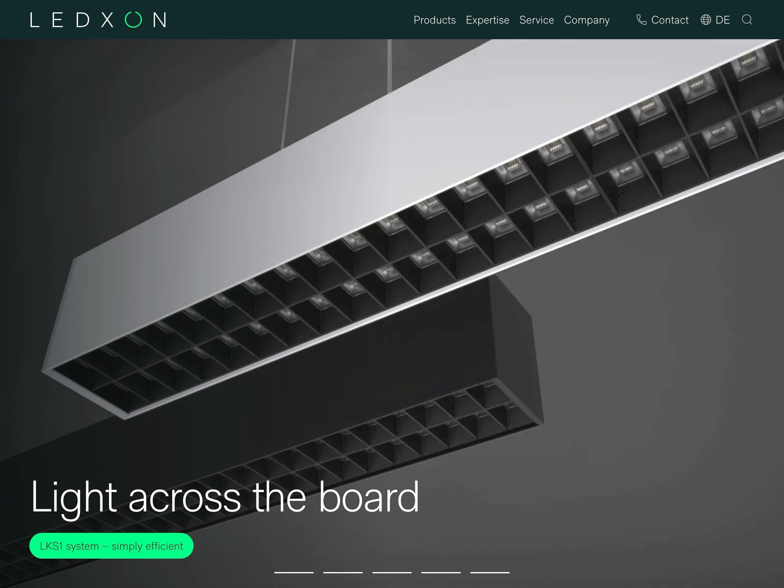 Ledxon website screenshot