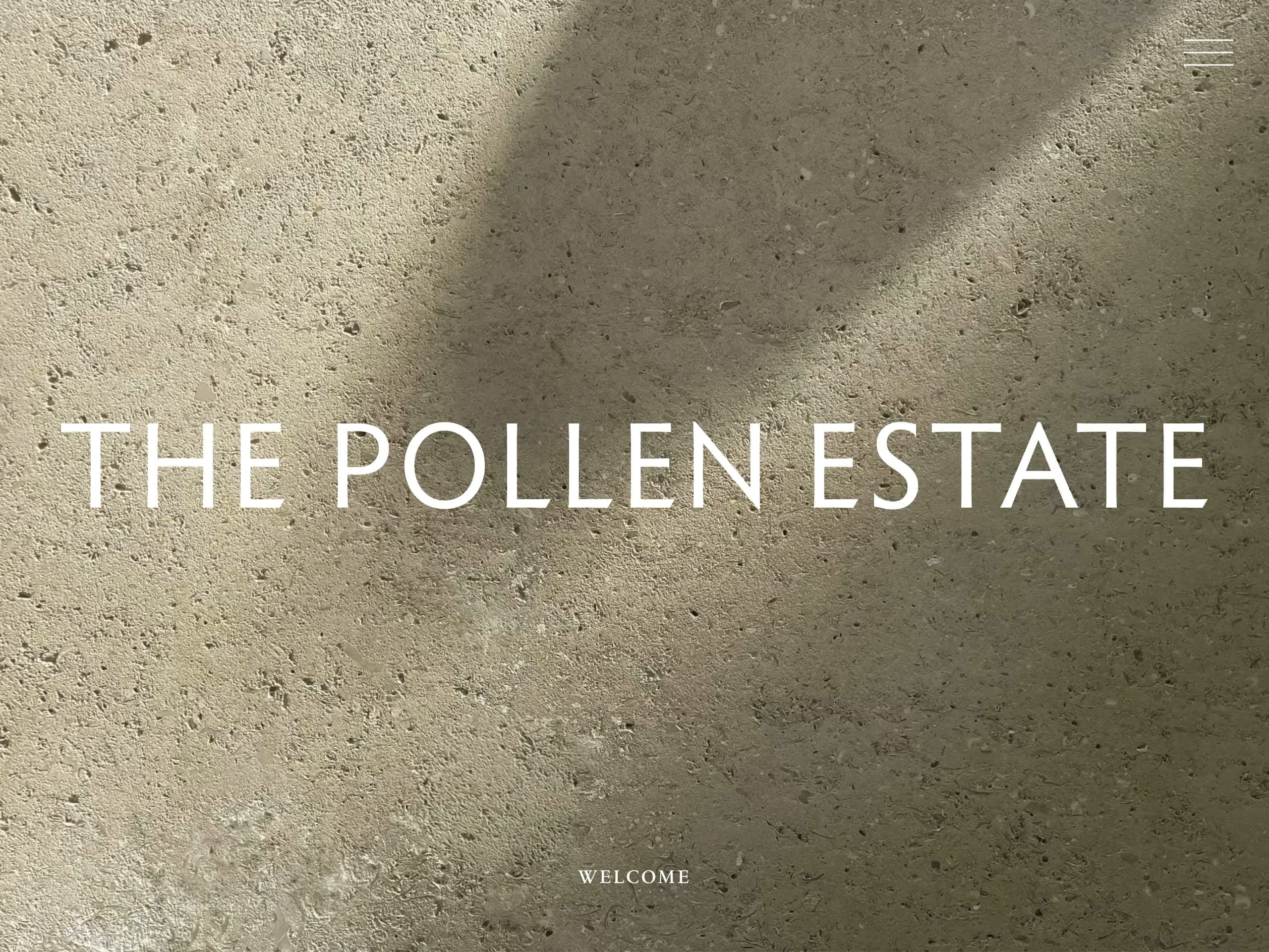 The Pollen Estate website screenshot